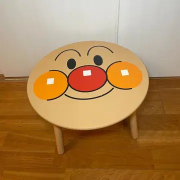 레어품 호빵맨 얼굴 테이블 원형