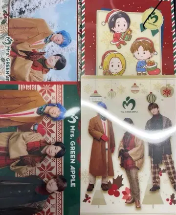 Mrs. GREEN APPLE 오리지널 비주얼 시트 미세스 4종 세트