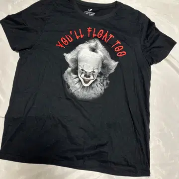 IT/잇 페니와이즈 호러 블랙 XL 티셔츠