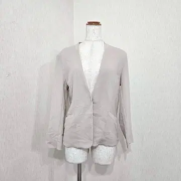 V넥 노카라 자켓 겉옷 코튼 100% 일본제 (9)