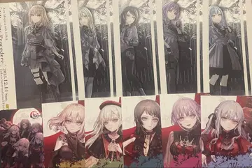 Ave mujica 6주년 초대장풍 특전 카드 5장 컴플리트 세트