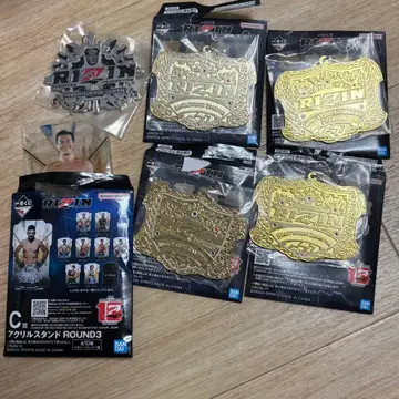 제일복권 RIZIN 챔피온 벨트 메탈 참 4개 세트 (시크릿 포함)