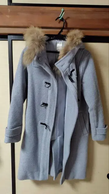 테치치 더플 코트 스카이블루