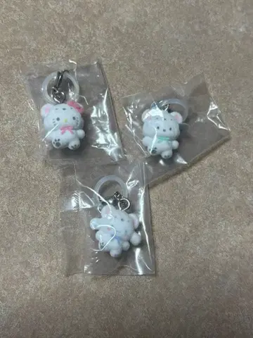 산리오 메지루시 액세서리 폭신폭신 스노우 3종 세트