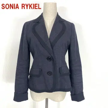 A2443 소니아 리키엘 테일러드 자켓 다크 그레이 38