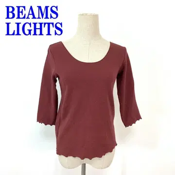 빔즈 라이트 칠부 소매 티셔츠 보르도 면 폴리에스테르 38 C4041