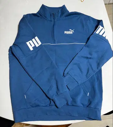used이지만, PUMA 하프 지퍼! 블루!