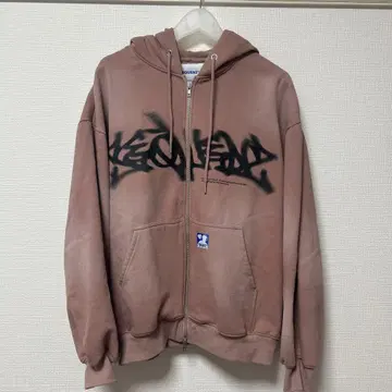SEQUENZ 그래피티 후드티 브라운