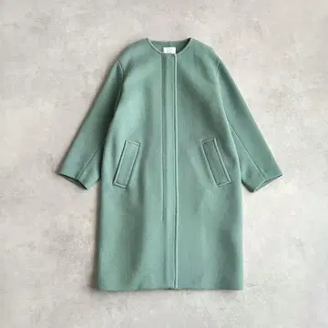 스픽 앤 스팬 Spick&Span 프론트 ZIP 칼라리스 코트 36