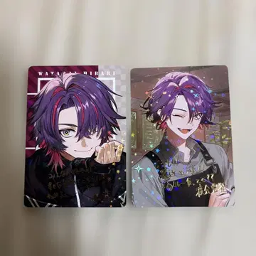 니지산지 VOLTACTION 카레 카드 와타라이 히바리 레어 2종 세트