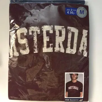 AMSTERDAM T셔츠 M사이즈 버건디