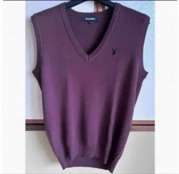 Playboy 남성용 베스트 스웨터 L 새상품