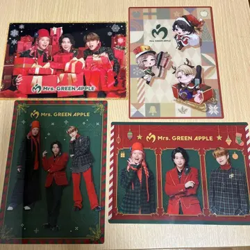 Mrs. GREEN APPLE 오리지널 비주얼 시트 4종류 크리스마스