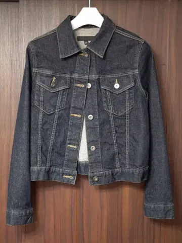 [컨디션 최상 S] 다크 데님 숏 기장 G 재킷
