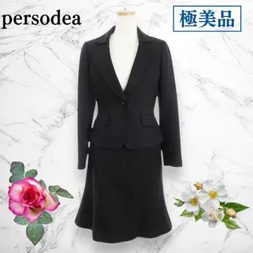 페르소디아 수트 자켓 블레이저 싱글 스커트 블랙 9 M