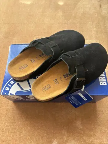 미사용 새상품 BIRKENSTOCK 블랙 사보 샌들 37