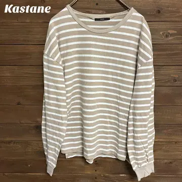 [카스타네] Kastane 스트라이프 긴팔 캐주얼 티셔츠 F