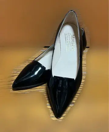 모니크 블랙 스틸레토 플랫슈즈 S 사이즈