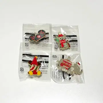 디즈니 크리스마스 핀 배지 세트