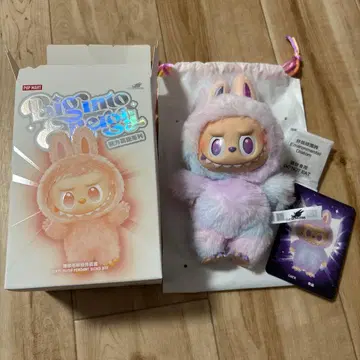 정품 POP MART LABUBU 러브브 에너지 luck 행운 보라색