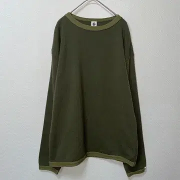 새상품급 Yage 야헤이 올리브 그린 크루넥 스웨터 심플 L