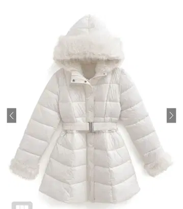 GRL 벨트 포함 퍼 A라인 다운 코트 [kd79]