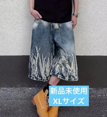 그라데이션 데님 숏팬츠 Asian XXL