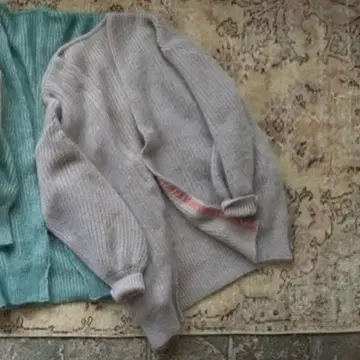 [ 새상품급 ] 마사키 사토 섬유 콜라보 모헤어 실크 루즈핏 가디건