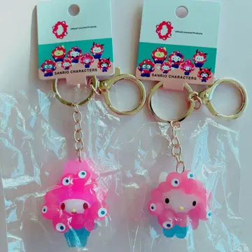 2세트 산리오 캐릭터 입체 마스코트 키링