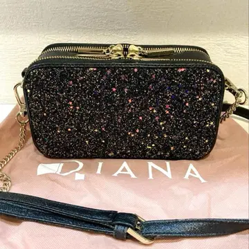 [새상품급] DIANA 글리터 숄더백 2way 블랙