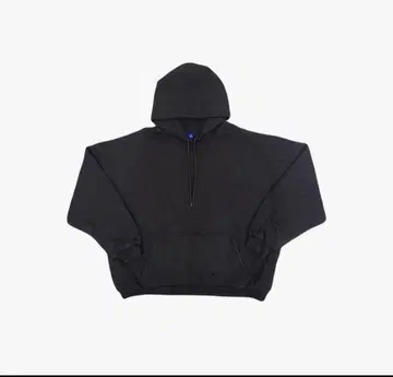 YZY 블랙 후드 부착 후드티 X-LARGE