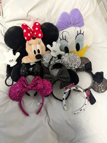 미니 마우스 데이지 덕 머리띠 8개 세트