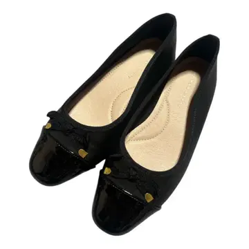 컨디션 최상 젤리빈스 블랙 플랫슈즈 밸리슈즈 23cm