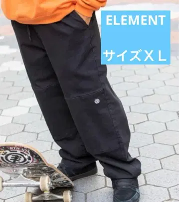 ELEMENT 남성용 데님 팬츠/엘리먼트 릴랙스 와이드 더블니