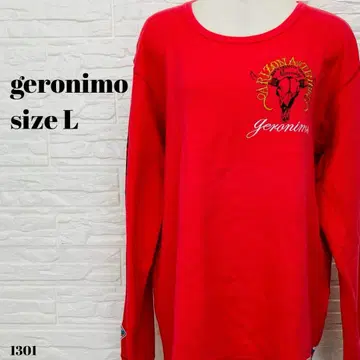 geronimo 제로니모 새상품급 티셔츠 레드 size L 1301