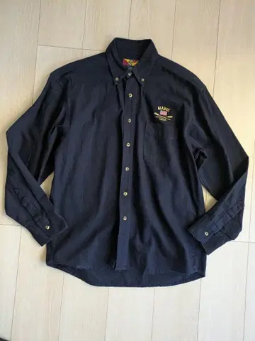 [ Camp Creek ] 긴팔 셔츠 블랙 Maine USA 자수