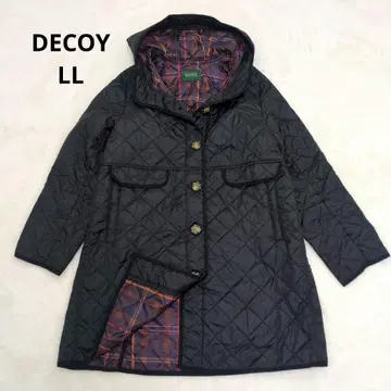 DECOY 데코이 빅 사이즈 LL 퀼팅 자켓 블랙 얇은 소재