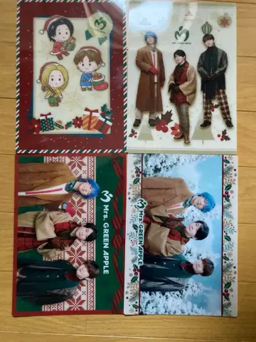 로손 한정판 Mrs. GREEN APPLE 비주얼 시트 전 4종 세트