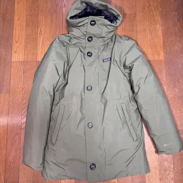 파타고니아 프로즌 레인지 후드티 카키 그린 다운 자켓