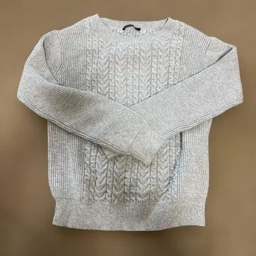 BARNYARDSTORM 그레이 케이블 니트 스웨터