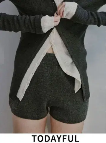 TODAYFUL C.Gray 니트 숏팬츠