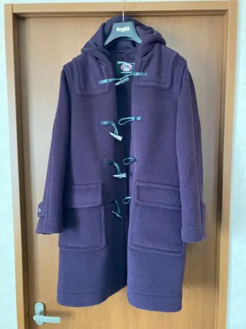 더플 코트 사이즈 36 퍼플