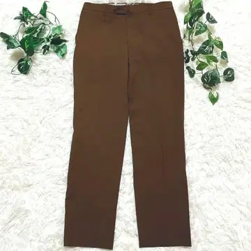 Mr.JUNKO 슬랙스 남성용 브라운 울 혼방 비즈니스