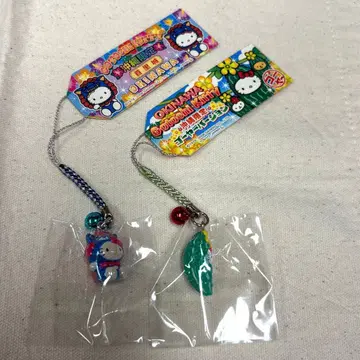 지역 한정 키티 오키나와 한정 슈리성 고야 스트랩 2종 세트