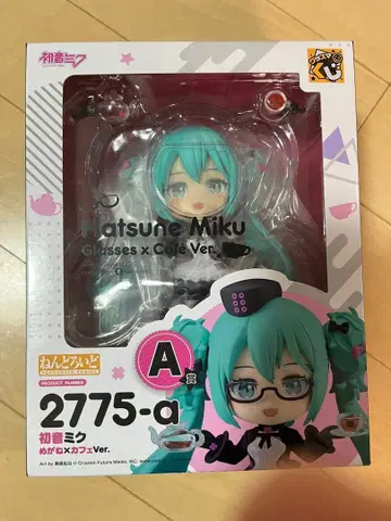 하츠네 미쿠 피규어 카페 스타일 안경 포함
