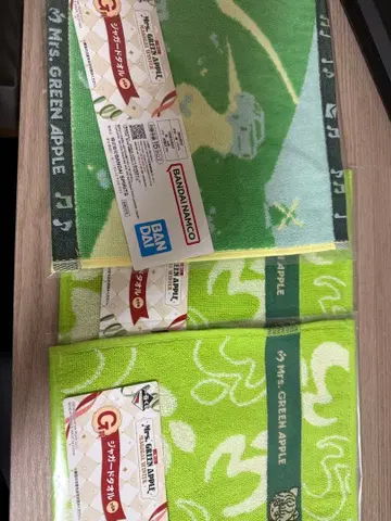 반다이남코 M's GREEN APPLE 타월 3장 세트