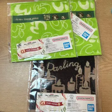 제일복권 Mrs. GREEN APPLE G상 자카드 타월 3종 세트