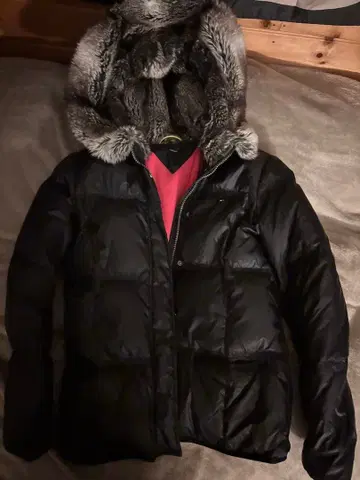 Tommy Hilfiger 블랙 다운 자켓 L