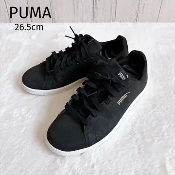 푸마 스니커즈 골드 로고 블랙 스니커즈 26cm