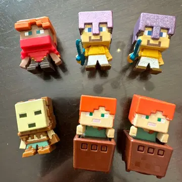 마인크래프트 피규어 6개 세트